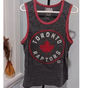 Large NBA Toronto Raptors Men's Sleeveless Shirt 2017 Very Good Condition Gray